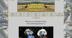 Desktop Screenshot of lakelandhuntingpoodles.com